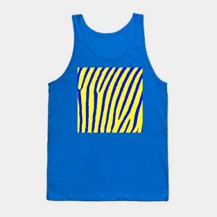 Zebra Print (Yellow & Blue) Tank Top